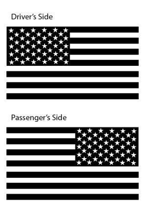 US Flag Decal Set