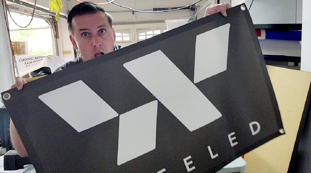 custom full color printed banners