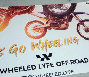 Low cost full color printed banner outdoor